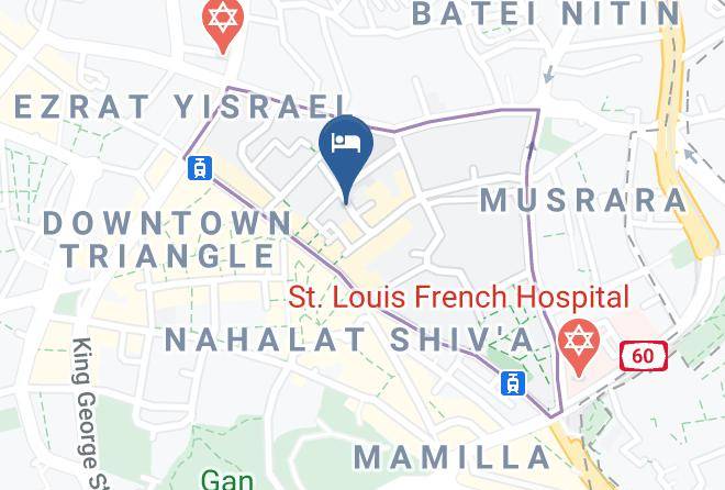 Jerusalem - The Jerusalem Inn Hotel Maps
