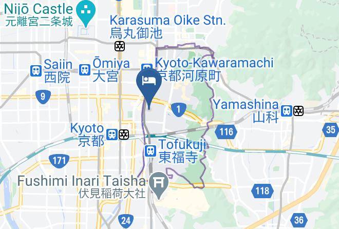 Kyoto City Higashiyama Ward - The Junei Hotel Kyoto Maps