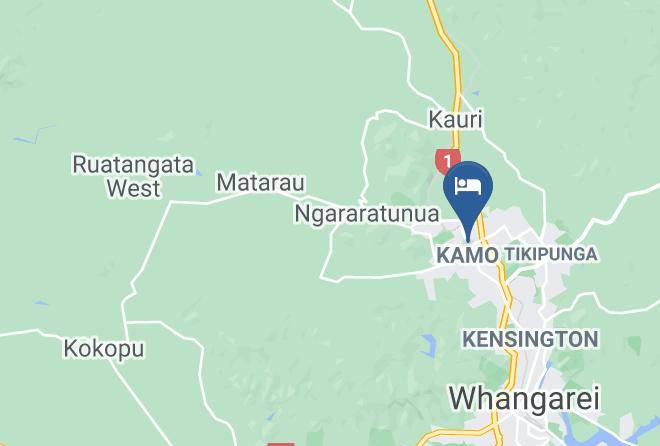 Whangarei - The Kamo Hotel Maps