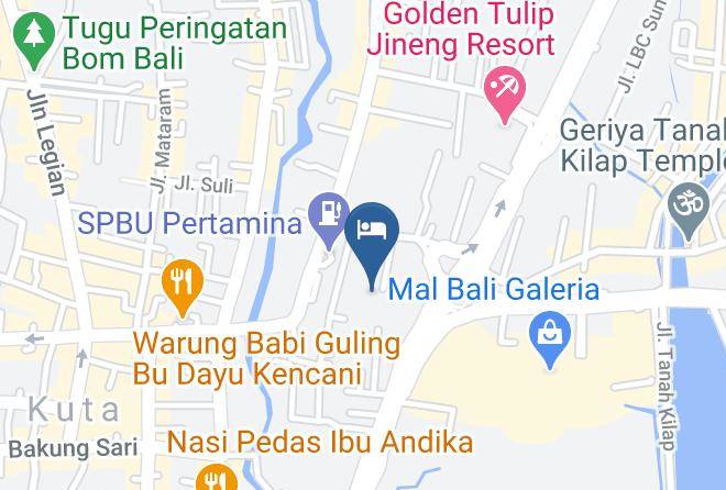 Badung Regency - The Kana Kuta Hotel Maps