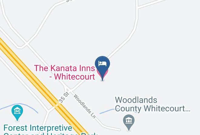 The Kanata Inns Whitecourt Hotel Map