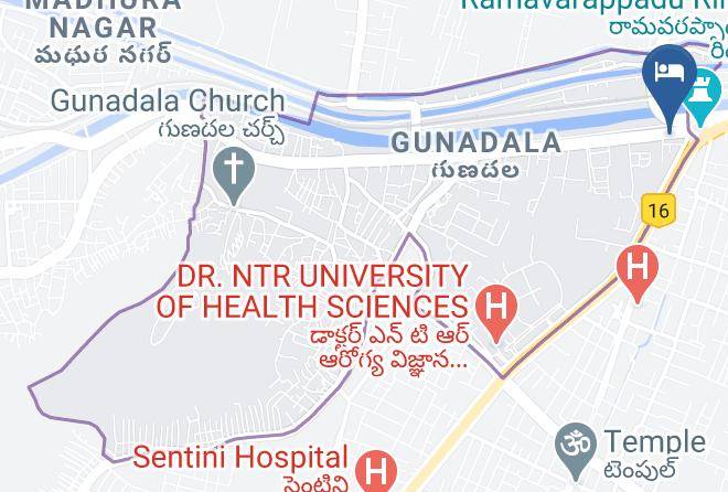 Vijayawada - The Kay Hotel Maps