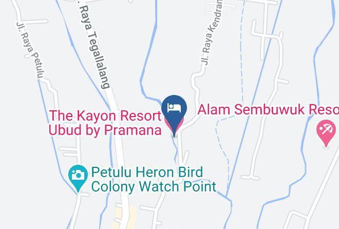 Gianyar Regency - The Kayon Resort Ubud By Pramana Maps