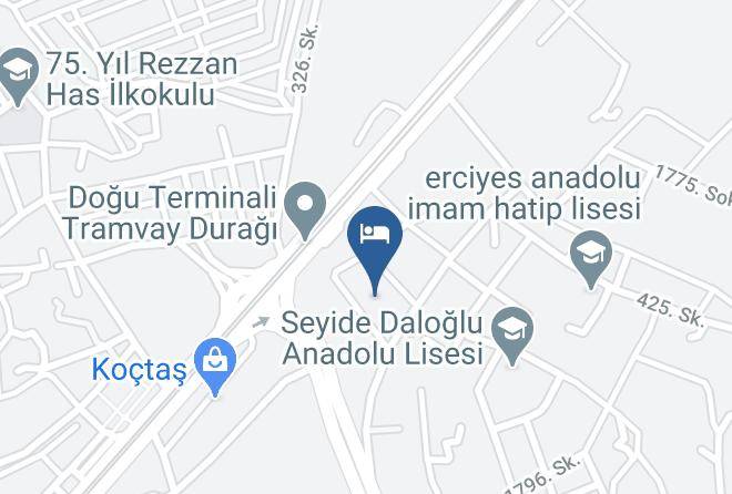 Melikgazi - The Kayseri Loft Hotel Maps
