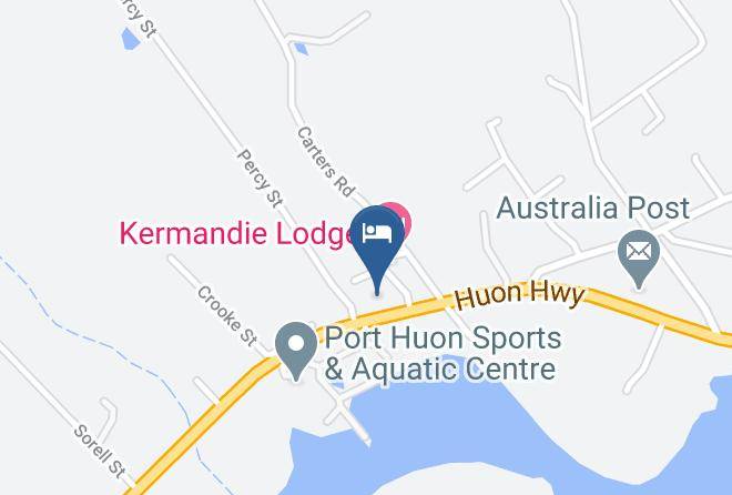 Huon Valley - The Kermandie Hotel Maps