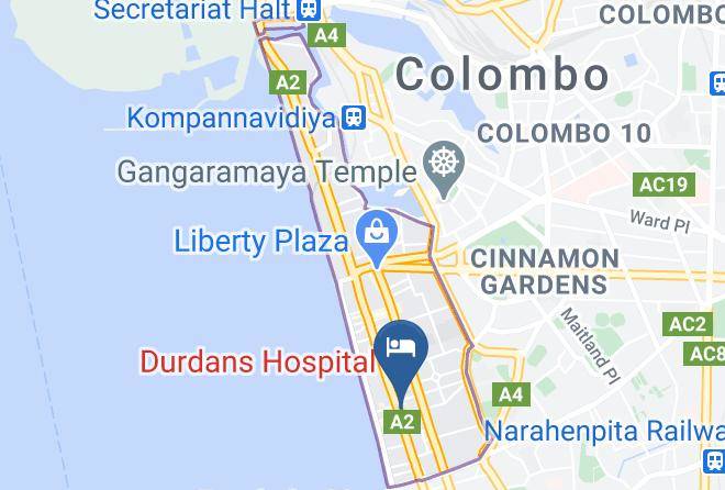Colombo - Platinum One Suites Maps