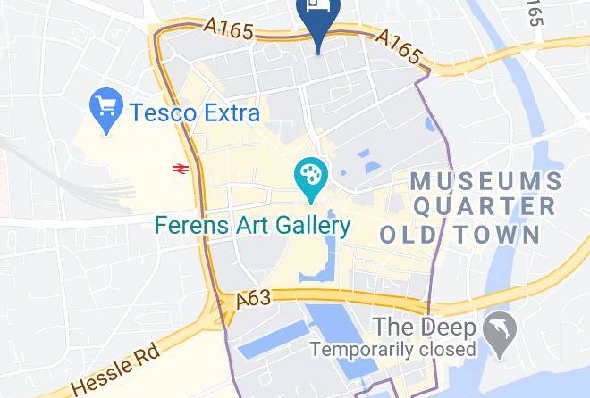 Kingston Upon Hull - The Kingston Theatre Hotel Maps