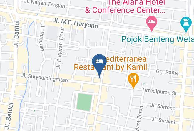 Kota Yogyakarta - The Kresna Hotel Maps