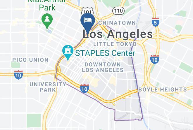 The La Grand Hotel Downtown Map