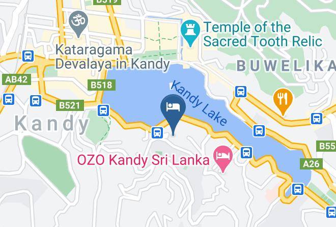 Kandy - The Lake Round Maps