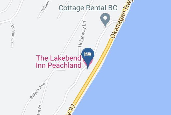 Central Okanagan - The Lakebend Inn Peachland Maps