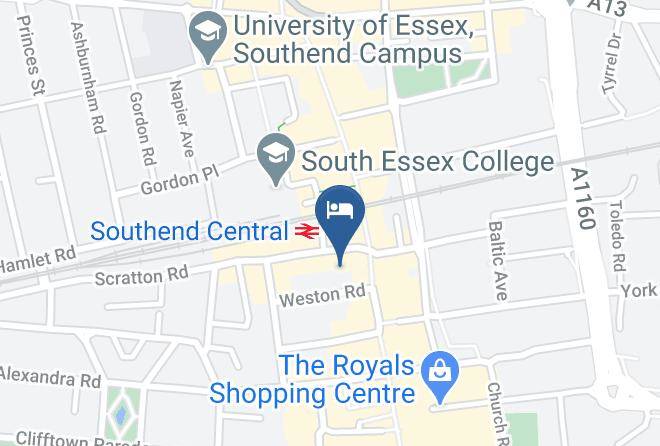 Southend On Sea - The Last Post Hotel Maps