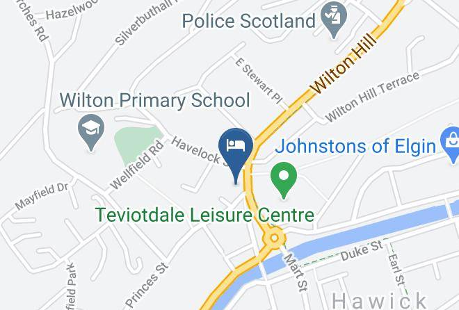 Scottish Borders - The Laurels Bed And Breakfast Hawick Maps