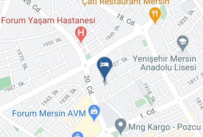 Yenisehir - The Lifes Hotel Maps