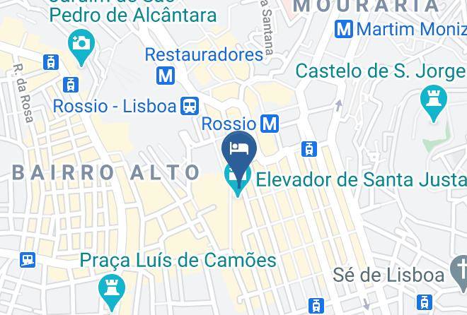 Lisbon - The Lift Boutique Hotel Maps