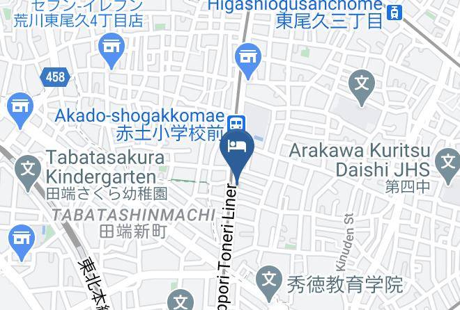 Arakawa Ward - The Light Inn Tokyo Toneri Maps