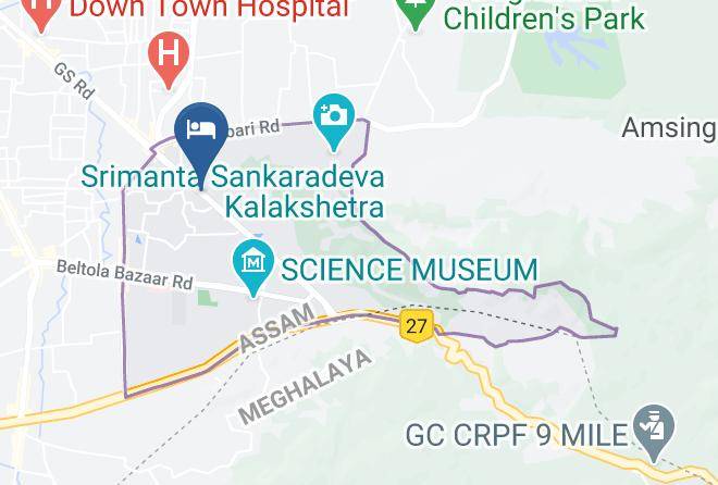 Dispur - The Lily Hotel Maps