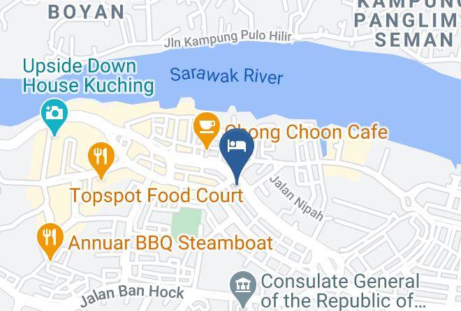 Bahagian Kuching - The Limetree Hotel Maps