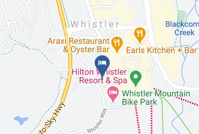 The Listel Hotel Whistler Map