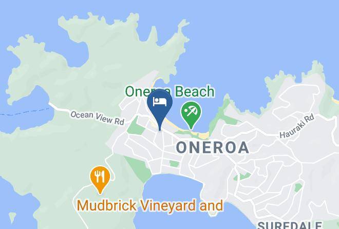 Waiheke Island - The Little Blue Bach Waiheke Accommodation Maps