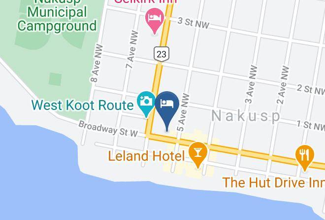 Central Kootenay - The Lodge At Arrow Lakes Maps
