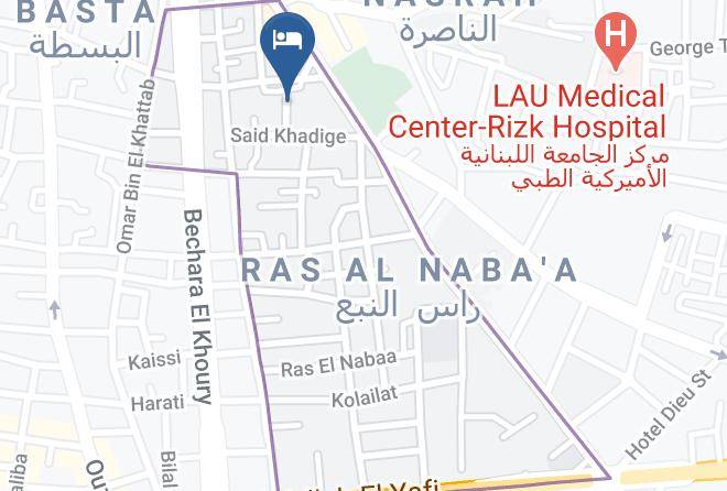 Beyrouth - The Lodge Inn Hotel Maps