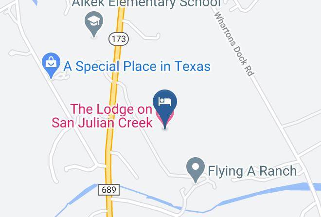 The Lodge On San Julian Creek Map