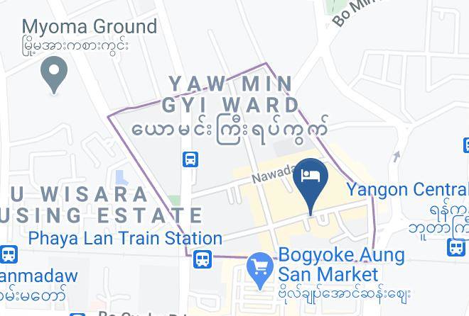 Yangon West - The Loft Hotel Maps