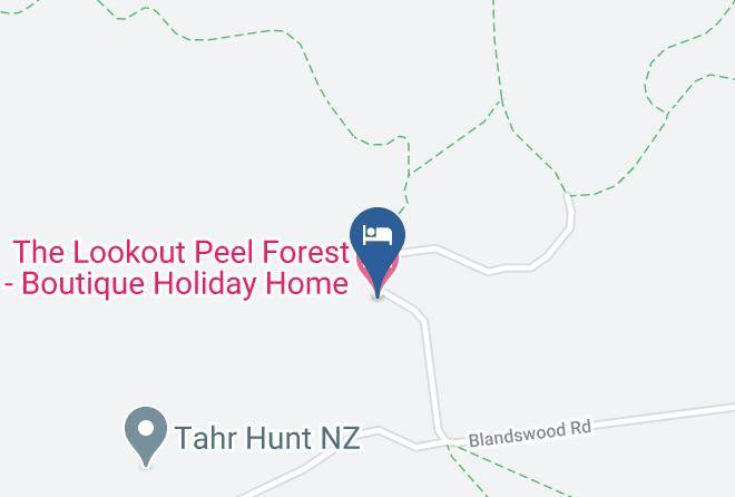 The Lookout Peel Forest Boutique Holiday Home Map