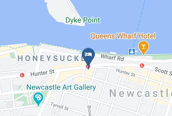 Newcastle - The Lucky Hotel Maps