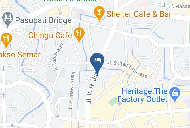 Bandung - The Luxton Hotel Maps