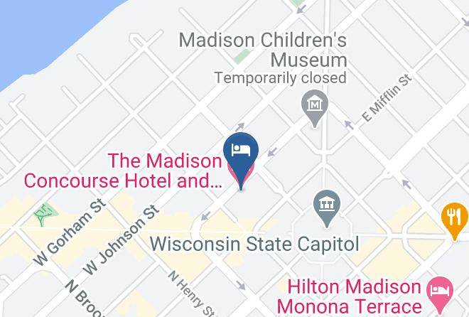 Dane - The Madison Concourse Hotel And Governors Club Maps