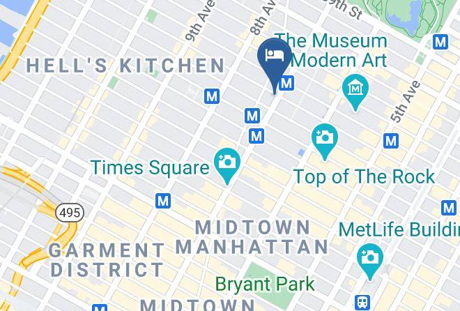 New York - The Manhattan At Times Square Hotel Maps