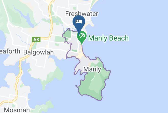 The Manly Hotel Est 1964 Map