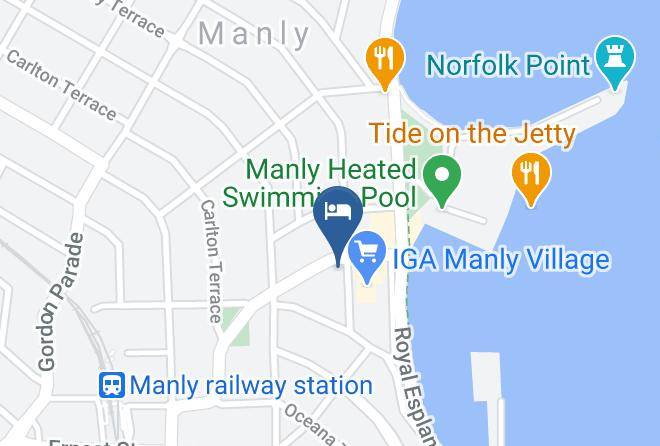 The Manly Hotel & Liquor Barn Map