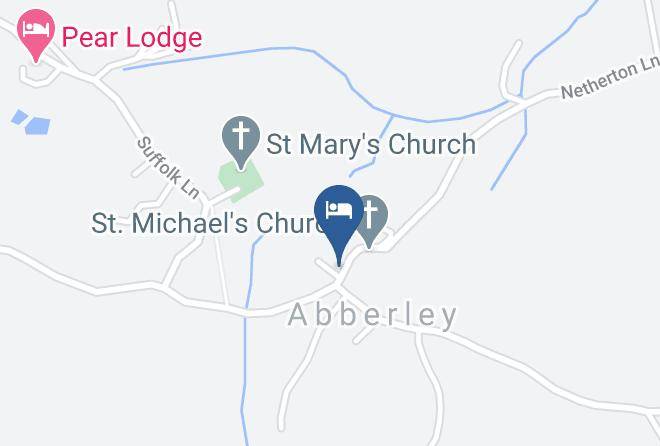 Worcs - The Manor Arms Pub At Abberley Near Worcester Maps