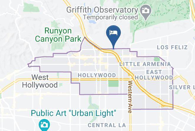 Los Angeles - The Manor Hotel Maps