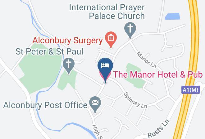 The Manor Hotel & Pub Map