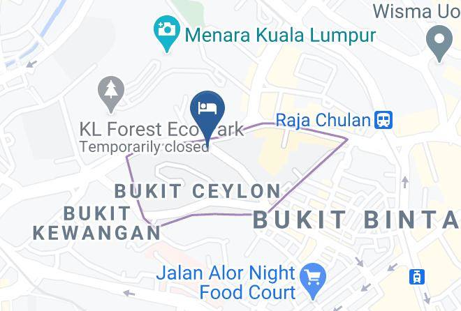 Kuala Lumpur - The Maple Suite Bukit Bintang Maps