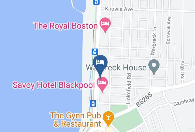 Blackpool - The Maples Hotel Maps
