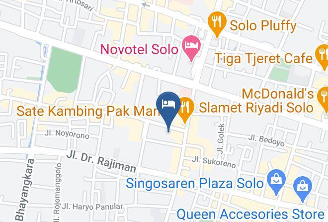 Surakarta - The Margangsa Hotel Maps