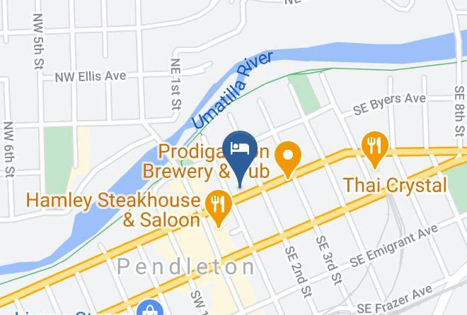 Umatilla - The Marigold Hotel Downtown Maps