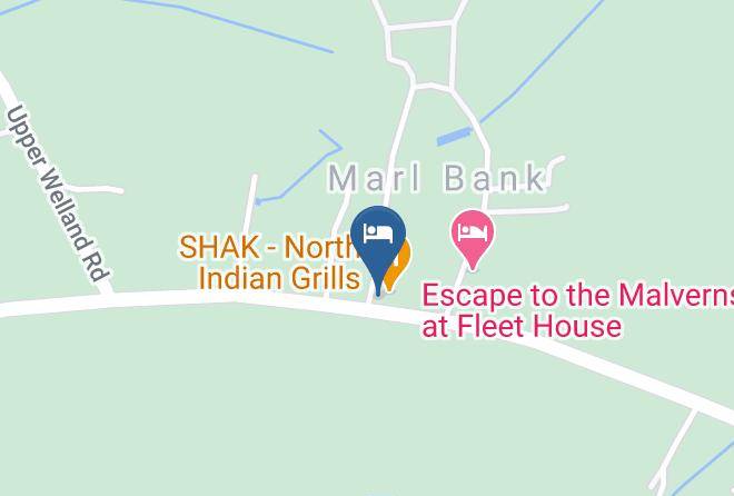 Worcs - The Marlbank Inn Malvern Hills Country Pub Maps
