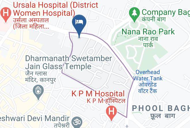 Kanpur - The Meera Hotel Maps