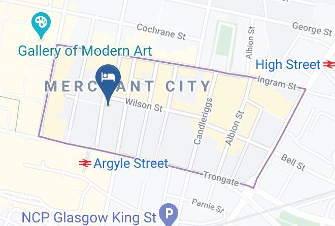 Glasgow City - The Merchant City Inn Maps