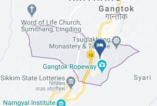 Gangtok - The Meru Hotel Maps