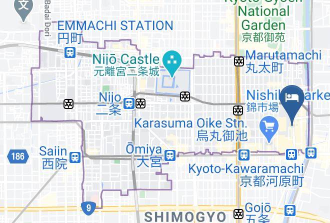 Kyoto City Nakagyo Ward - The Millennials Kyoto Maps