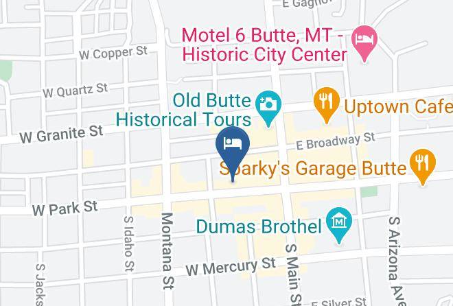 Silver Bow - The Miner's Boutique Hotel Maps