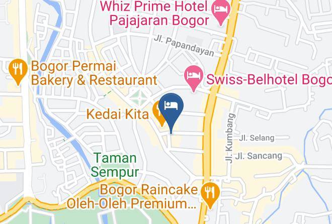 The Mirah Hotel Bogor Map