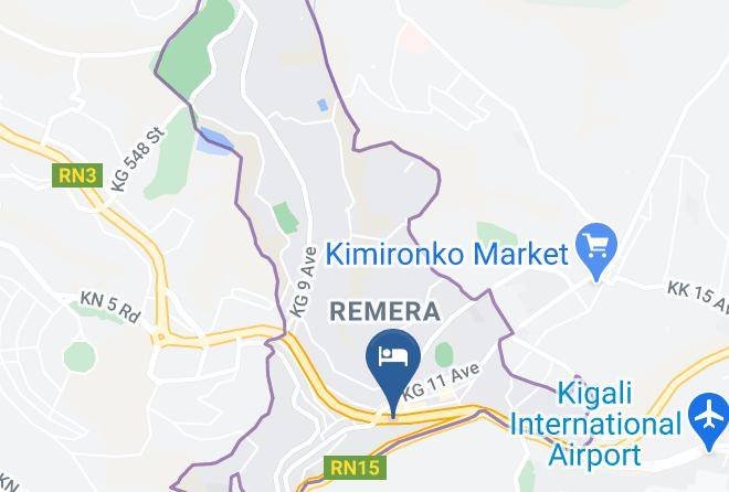 Kigali - The Mirror Hotel Maps